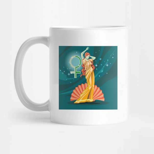 Aphrodite goddess by The Retro Black Store